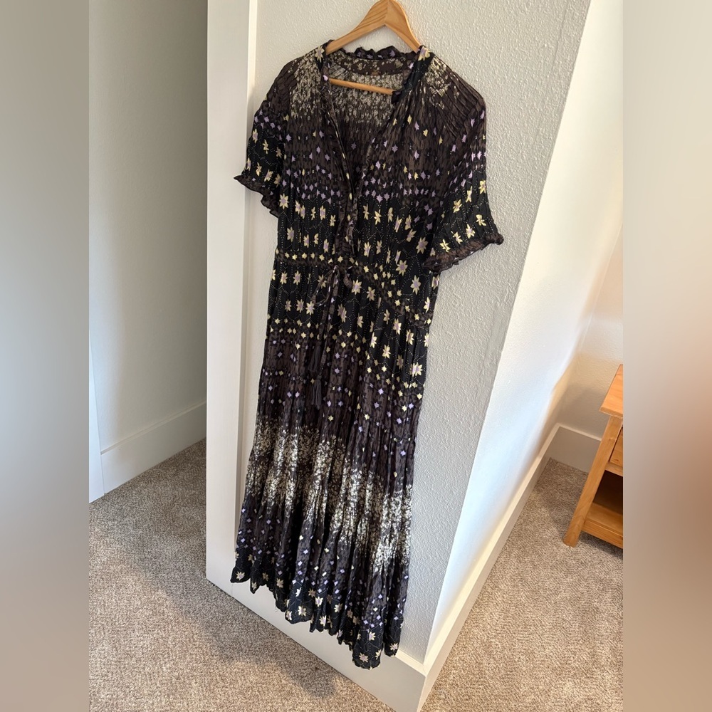 Free People cocoa combo women’s Maxi Dress - Picture 4 of 9